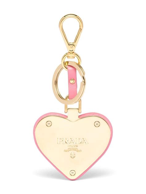 prada mink heart fur keyring|Prada keychains.